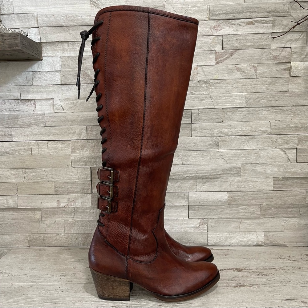 Matisse NWOB Size 9 Women’s Tangier Brown Full Grain Leather Heeled Boots